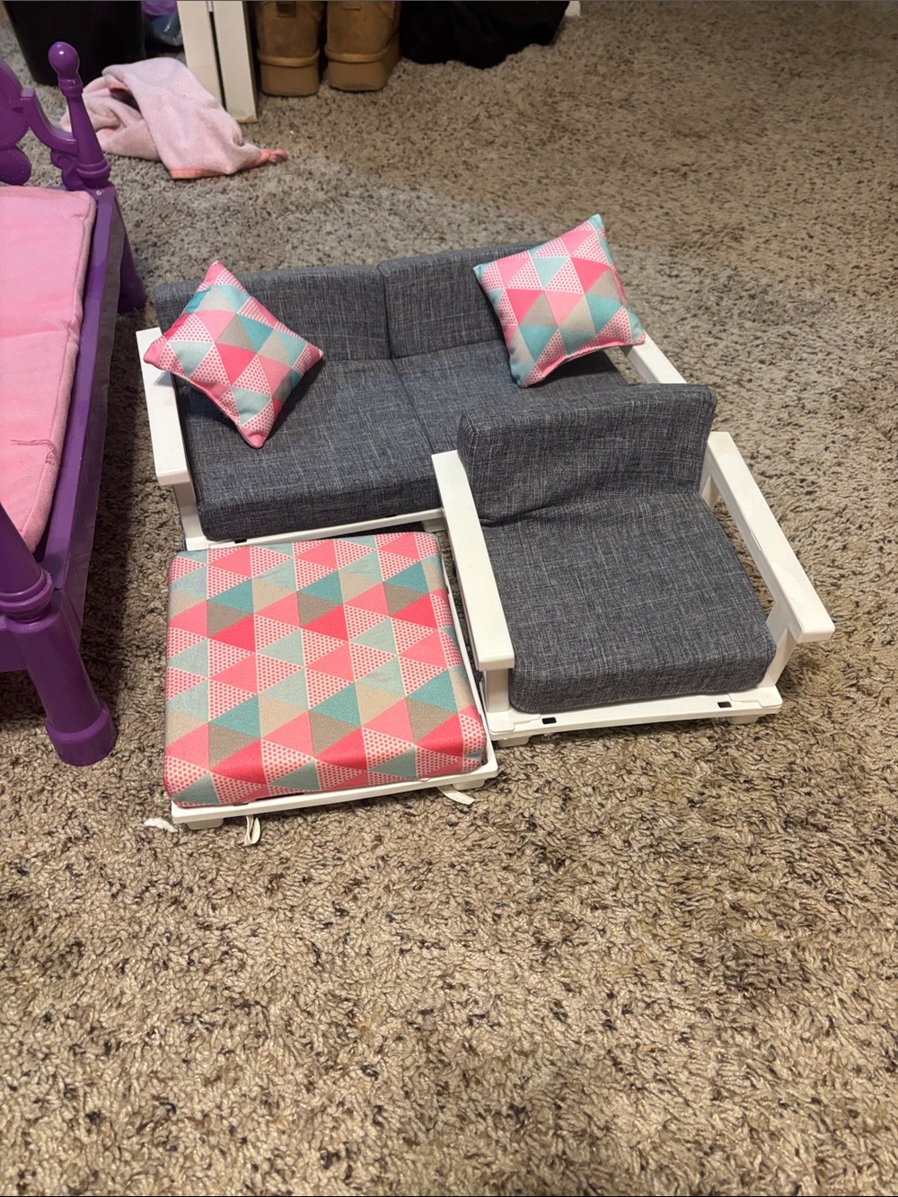American Girl Doll beds and other play home items - Picture 2 of 5